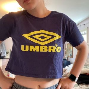 cropped umbro shirt